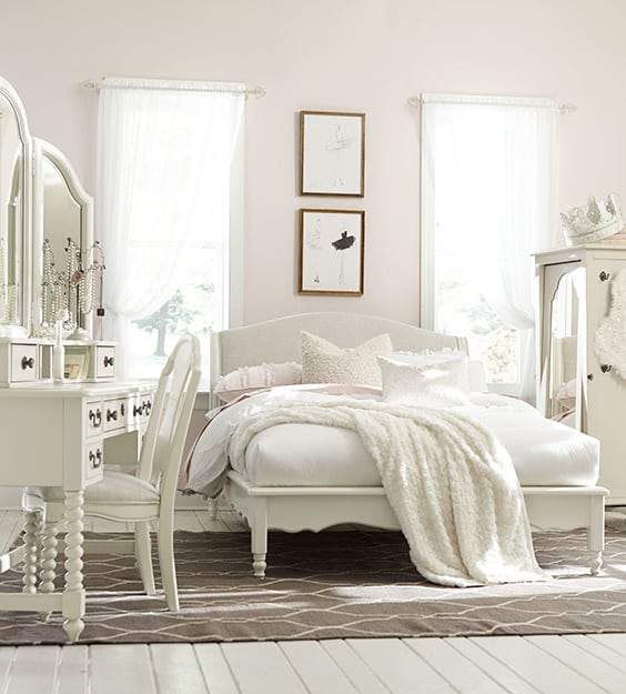 kids white bedroom set