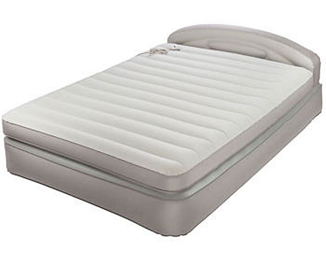aerobed raised queen air mattress aero bed headboard