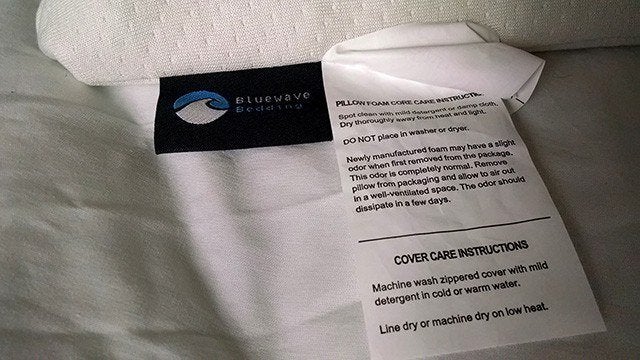 bluewave bedding ultra slim pillow