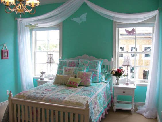 turquoise bedrooms for girls