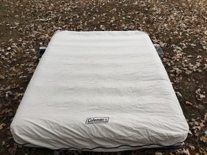 coleman queen air mattress cot
