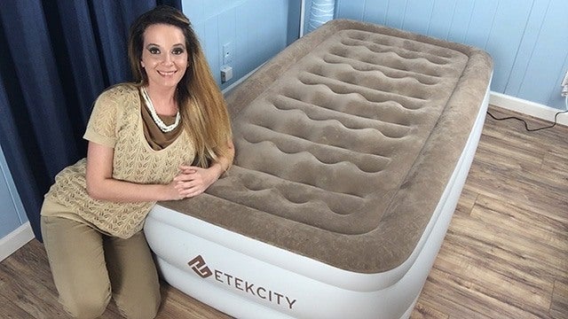 etekcity camping portable air mattress queen