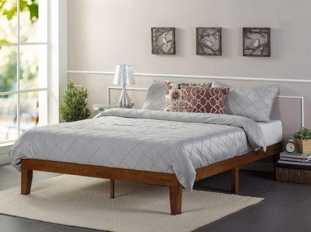 bed frame with memory foam mattress