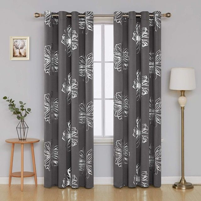 patterned blackout curtains