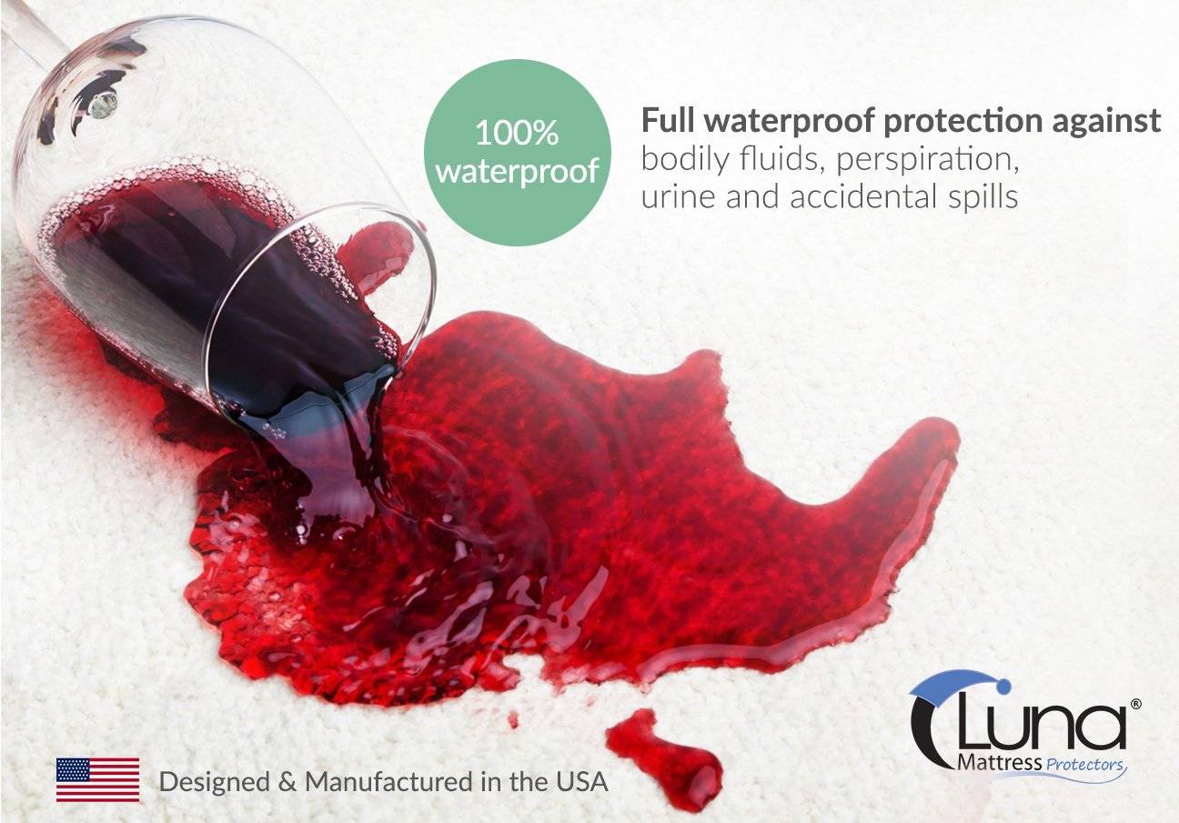 luna premium hypoallergenic 100 waterproof mattress protector