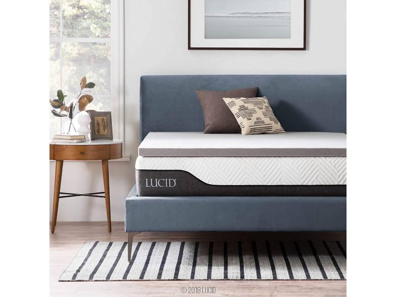 lucid bamboo mattress topper reviews