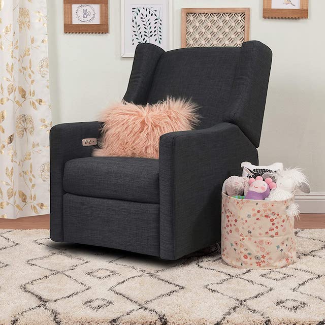Babyletto Kiwi Power Recliner Glider Reviews Crate And Barrel In 2020 Power Recliners Recliner Nursery Recliner