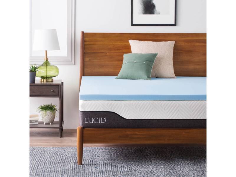 lucid 2 inch mattress topper twin xl