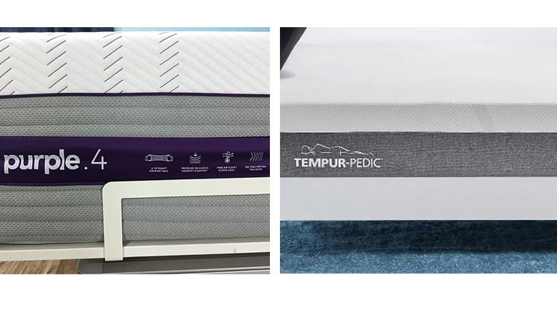 compare purple mattress to tempurpedic