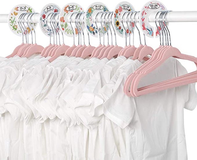 GoodtoU 60Pack Baby Clothes Hangers for Closet Plastic Small Kids